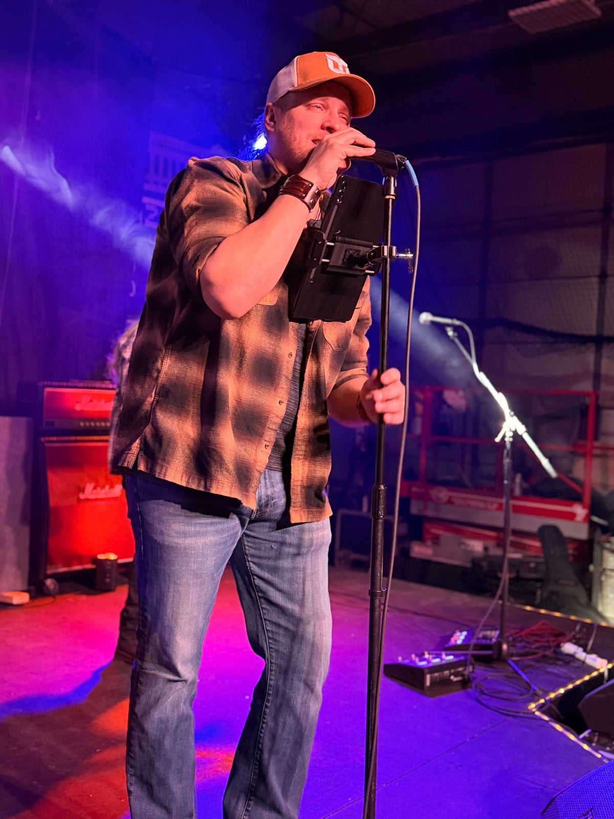 Chris Zagorski performing live on stage